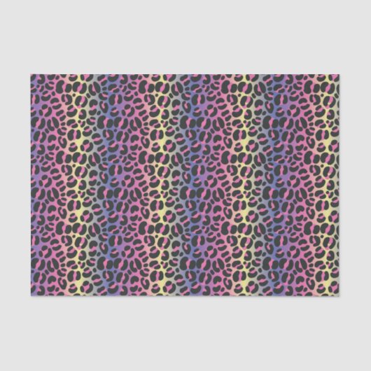 Rainbow Leopard Print Tissuepapier (Voorkant)
