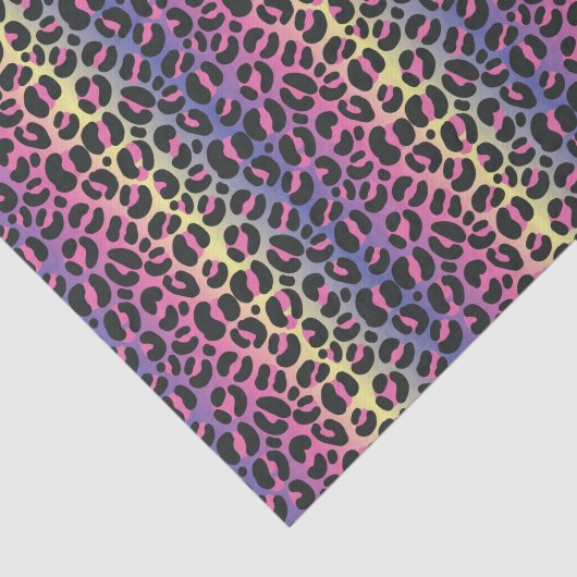 Rainbow Leopard Print Tissuepapier (Detail)