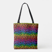 Rainbow Leopard Print Tote Bag (Achterkant)