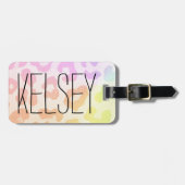 Rainbow Leopard Print Travel Bagagelabel (Voorkant horizontaal)