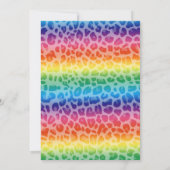 Rainbow leopard printpatroon kaart (Achterkant)