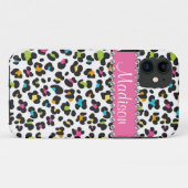 Rainbow Leopard Rhinestone Leopard BLING iPhone Case-Mate iPhone Case (Achterkant (horizontaal))