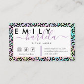 Rainbow Leopard Social Media Visitekaartje (Achterkant)