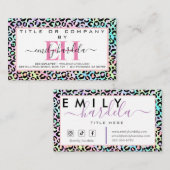 Rainbow Leopard Social Media Visitekaartje (Voorkant / Achterkant)