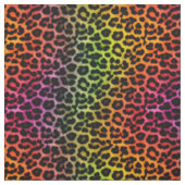 Rainbow Leopard Spots Print Pattern Stof (Swatch)