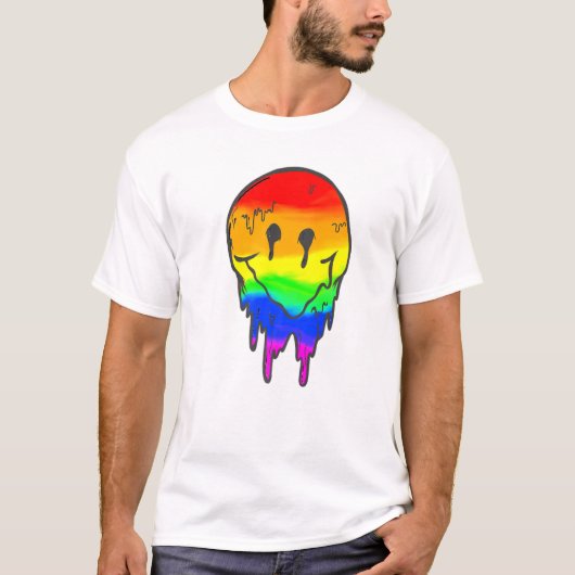 Rainbow Lesbian Gay Ice Lgbt Pride T-shirt (Voorkant)