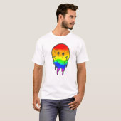 Rainbow Lesbian Gay Ice Lgbt Pride T-shirt (Voorkant volledig)
