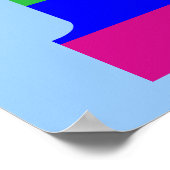 Rainbow Letter I Poster (Hoek)