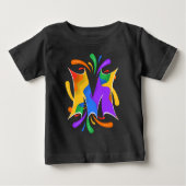 Rainbow Letter M Monogram Abstract (Voorkant)