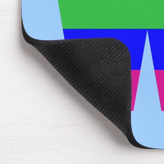 Rainbow Letter W Muismat (Hoek)