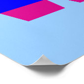 Rainbow Letter W Poster (Hoek)