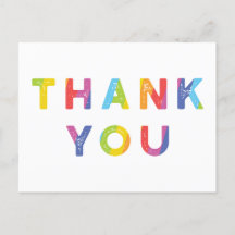 Rainbow Letters en Rainbow Stripes Dank je wel