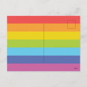 Rainbow Letters en Rainbow Stripes Dank je wel Feestdagenkaart (Achterkant)