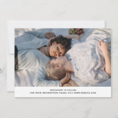 Rainbow Letters White LGBTQ+ Typografie foto Save The Date (Achterkant)