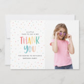 Rainbow leuke foto helder kleurrijk bedankt (Voorkant)