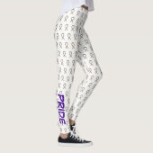 Rainbow LGBT Awareness Ribbon Custom Leggings (Rechts)