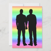 Rainbow LGBT bruiloft uitnodigingen (Achterkant)