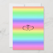 Rainbow LGBT bruiloft uitnodigingen (Achterkant)