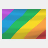 Rainbow LGBT Flag Wrapping Paper Sheets – Pride (Voorkant 3)