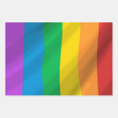 Rainbow LGBT Flag Wrapping Paper Sheets – Pride (Voorkant 2)