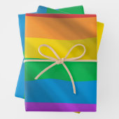 Rainbow LGBT Flag Wrapping Paper Sheets – Pride (In situ)