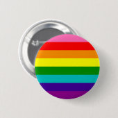 Rainbow LGBT gay flag Button (Voorkant /achterkant)