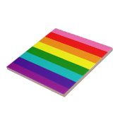 Rainbow LGBT gay flag Ceramic Tegel Tegeltje (Zijkant)