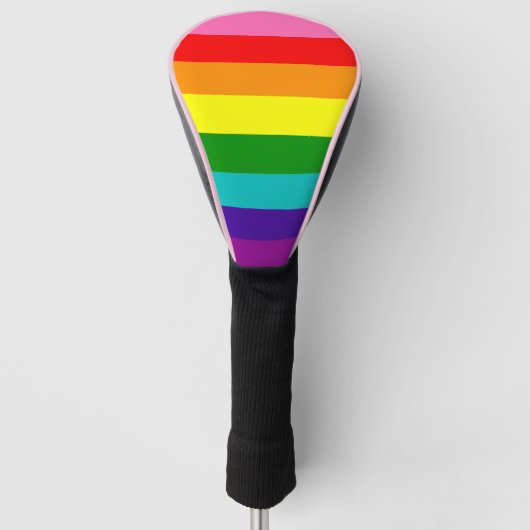 Rainbow LGBT gay flag Golf Head Hoesje Golfheadcover (Voorkant)