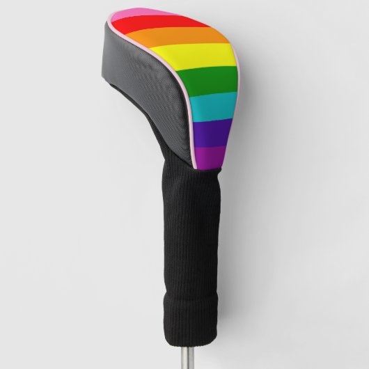 Rainbow LGBT gay flag Golf Head Hoesje Golfheadcover (Schuin)