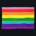 Rainbow LGBT gay flag Kitchen Towels Theedoek<br><div class="desc">Rainbow LGBT gay flag Kitchen Towels</div>