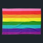 Rainbow LGBT gay flag Kitchen Towels Theedoek<br><div class="desc">Rainbow LGBT gay flag Kitchen Towels</div>