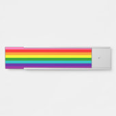 Rainbow LGBT gay flag Name Plate Deurbordje (Voorkant)