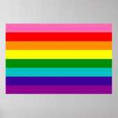 Rainbow LGBT gay flag Poster (Voorkant)