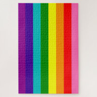 Rainbow LGBT gay flag Puzzle