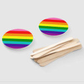 Rainbow LGBT gay flag set of Fans Handwaaier (Niet-gemonteerd)