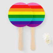 Rainbow LGBT gay flag set of Fans Handwaaier (Voorkant en achterkant)