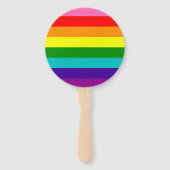 Rainbow LGBT gay flag set of Fans Handwaaier (Voorkant)