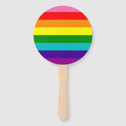 Rainbow LGBT gay flag set of Fans Handwaaier (Voorkant)