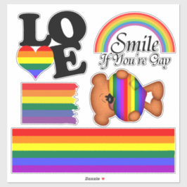 Rainbow LGBT Gay Pride Collectie Sticker