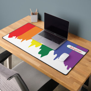 Rainbow LGBT Gay Pride gepersonaliseerd Bureaumat