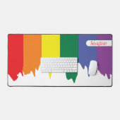 Rainbow LGBT Gay Pride gepersonaliseerd Bureaumat (Keyboard & Muis)