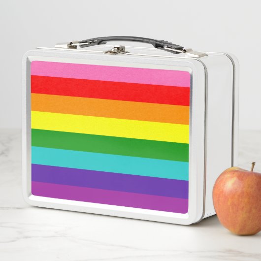 Rainbow LGBT gay vlag Metal Lunchbox (In situ)