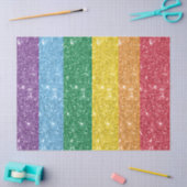 Rainbow LGBT Glitter-ontkoppeling Tissuepapier (Craft)