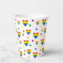 Rainbow LGBT Hearts en kleurrijk Flowers Patroon