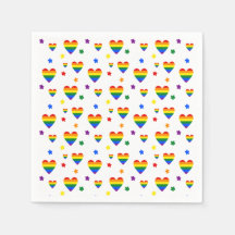 Rainbow LGBT Hearts en kleurrijk Flowers Patroon