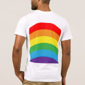 Rainbow LGBT-Mannen T-shirt (Achterkant)