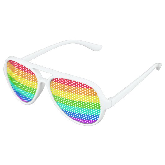 Rainbow LGBT Pride Adult Aviator Zonnebril (Gekanteld)
