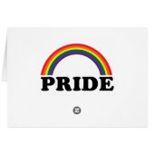 Rainbow LGBT Pride blanco kaart (Achterkant Horizontaal)
