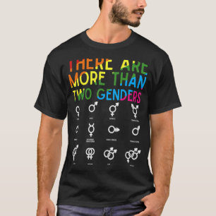 Rainbow LGBT Pride Er zijn meer dan twee geslachte T-shirt