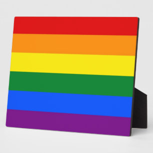 Rainbow LGBT Pride Flag Plaque Fotoplaat